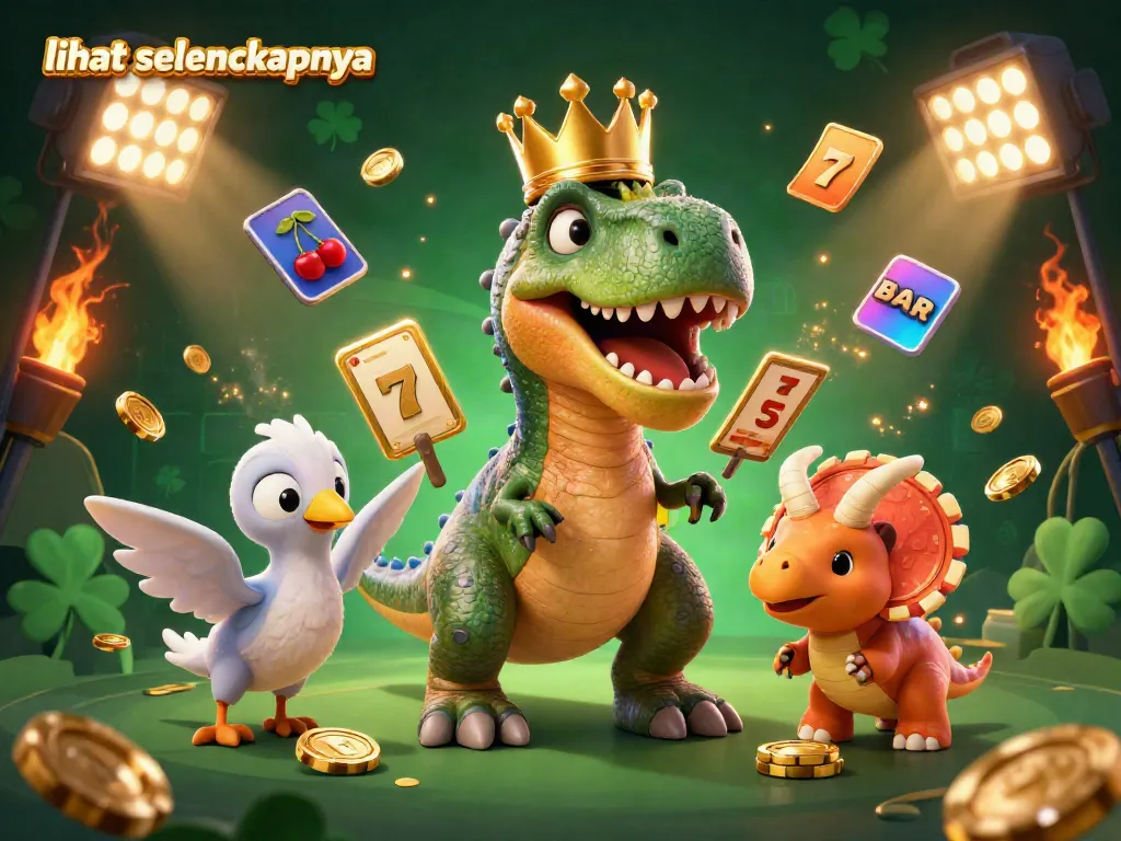 Melihat selengkapnya tentang permainan slot dengan karakter lucu dan elemen kasino untuk pemain.