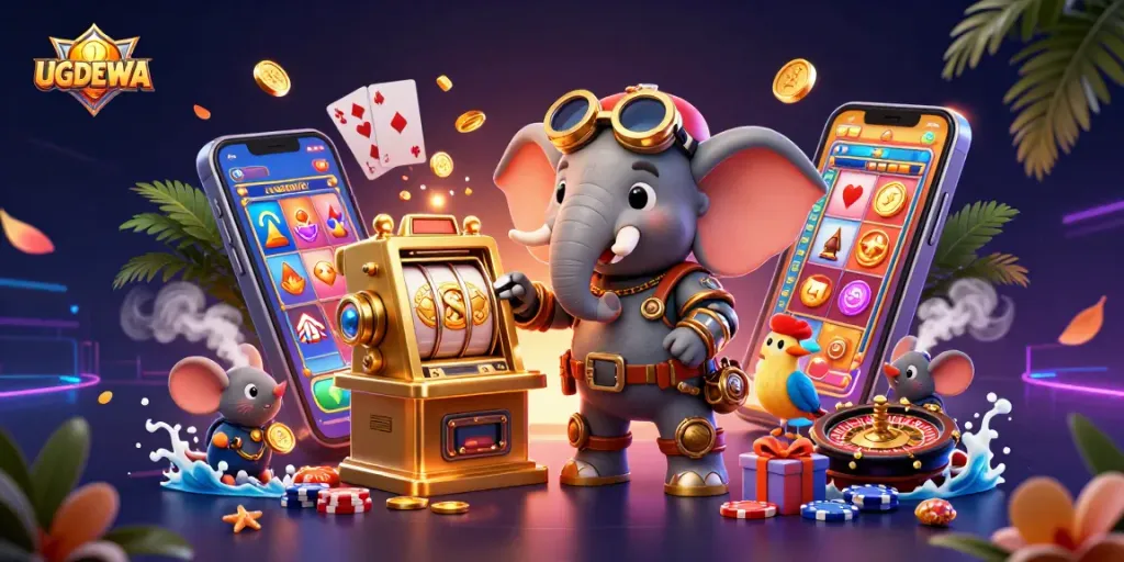 UGDEWA offers exciting slot gaming with a steampunk twist featuring vibrant 3D characters.