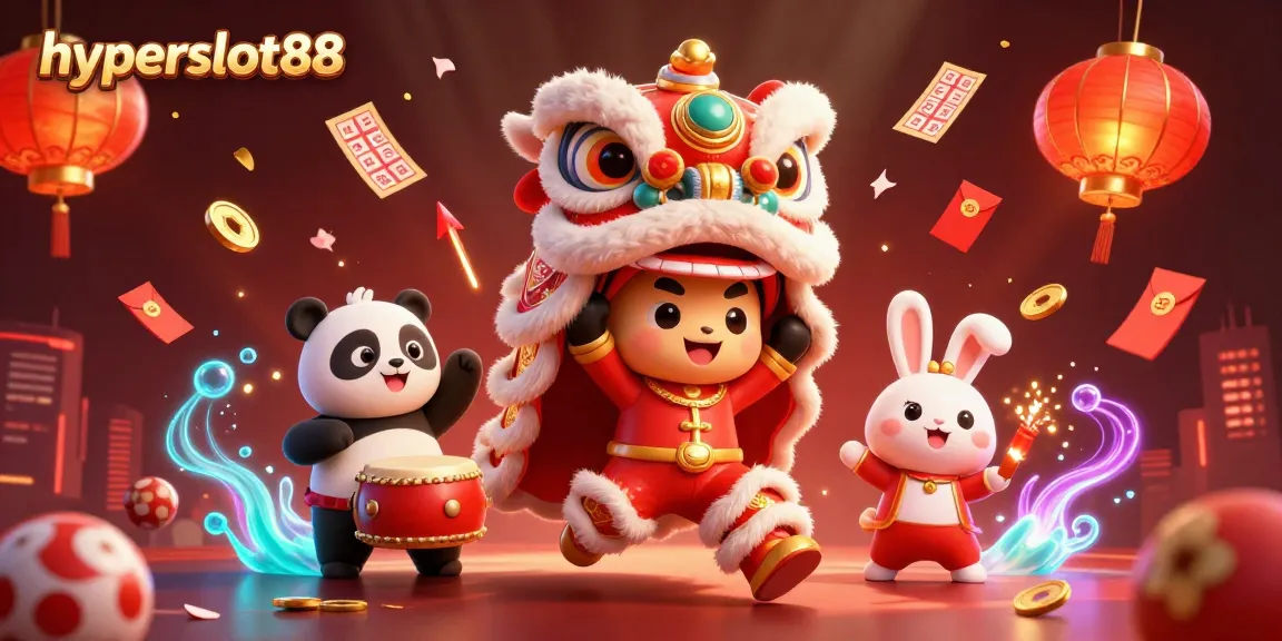 Experience hyperslot88's engaging lottery scene with vibrant characters and dynamic elements, perfect for the online gaming community.