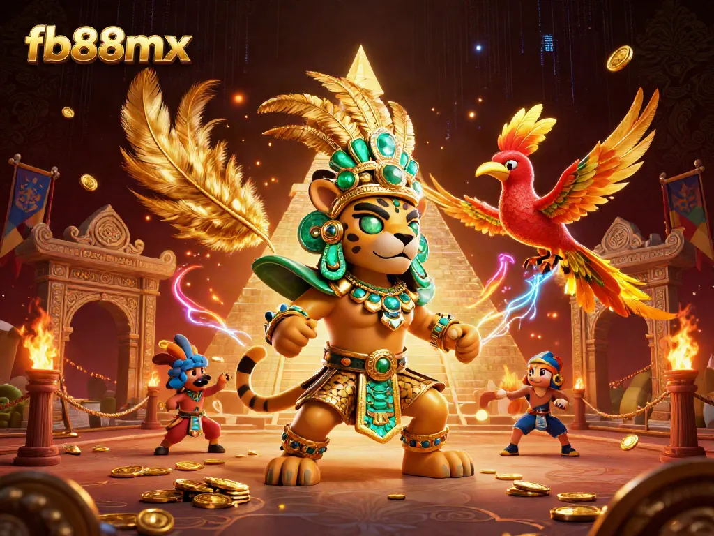 Engage in thrilling casino action with fb88mx, featuring dynamic game elements and elegant characters in a vibrant 3D scene.