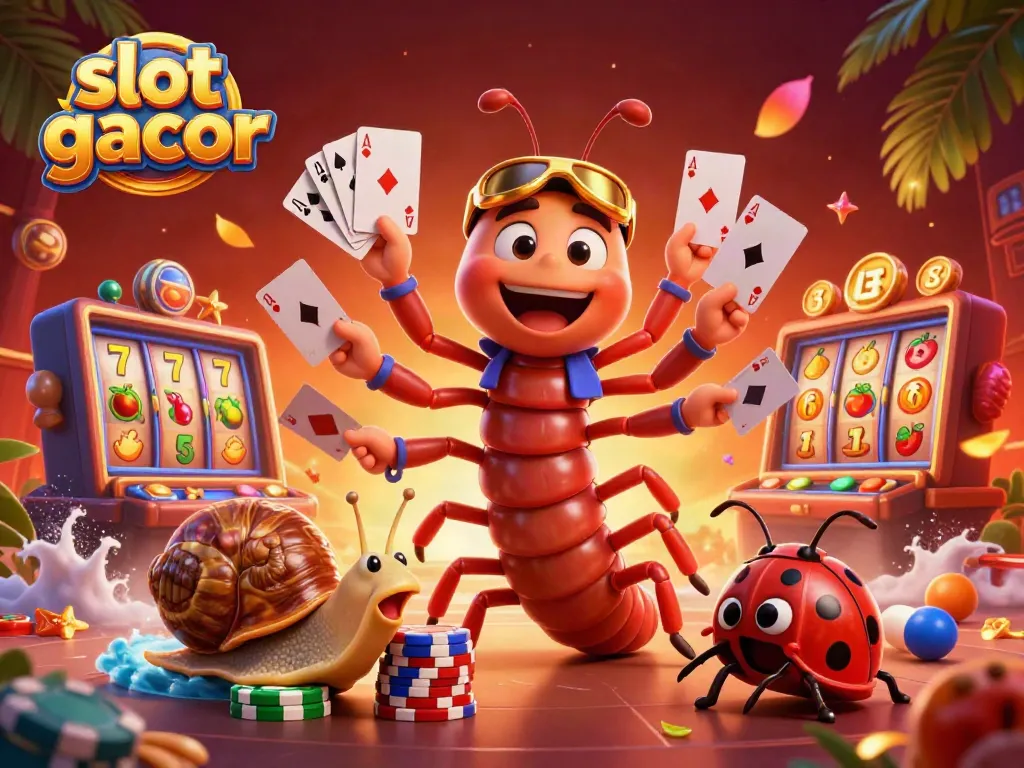 Get ready to play with slot gacor as three lively characters demonstrate exciting gambling action!