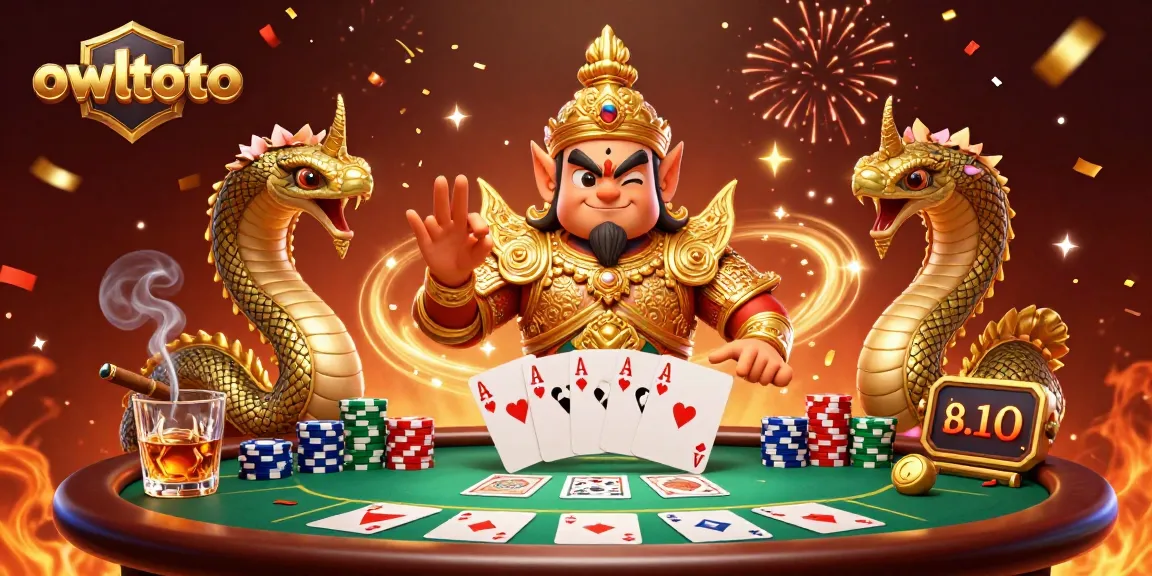 Play leveraging owltoto's vibrant online casino features with casino-themed 3D illustration.
