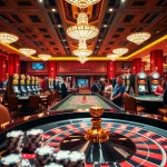 Engaging casino scene with vibrant roulette tables and excited players enjoying their experience.