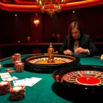 Players engaging with 7C77 casino games, showcasing excitement and luxury.