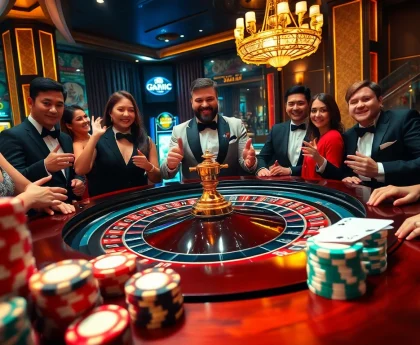 Players experience the thrill of winning at a roulette table highlighted in the gemwin blog