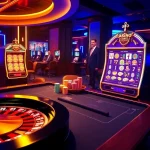 Experience the excitement of mk8 online gambling with a vibrant casino scene featuring roulette, slot machines, and poker chips.