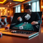 Experience the thrill of tài xỉu online with vibrant gaming visuals, players placing bets.