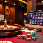 Engage with the Luckywin online casino through an inviting visual of vibrant games and winning opportunities.