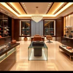 레플리카사이트에서 고품질 명품 제품을 선보이는 세련된 전시 모습