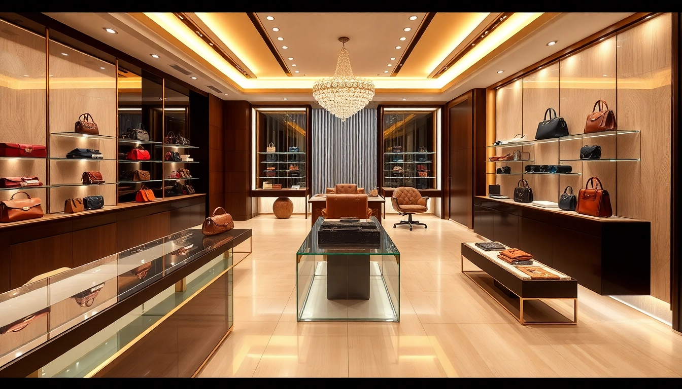 레플리카사이트에서 고품질 명품 제품을 선보이는 세련된 전시 모습