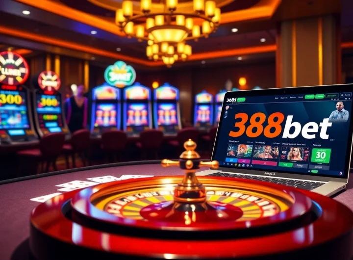 Experience exciting gameplay at 388bet with vibrant casino elements and luxurious ambiance.