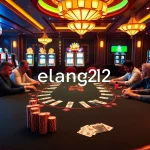 Participants enjoy elang212 games at an upscale casino table, surrounded by thrilling win opportunities.