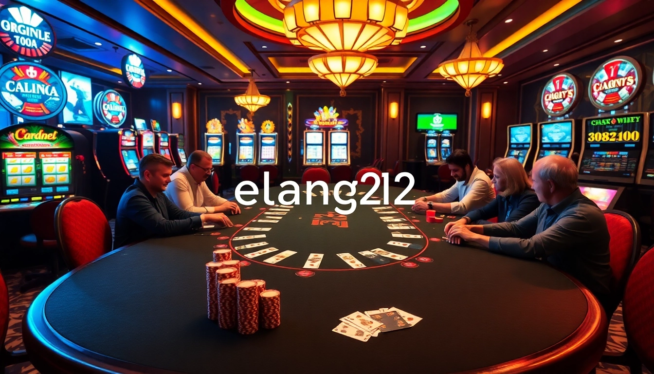 Participants enjoy elang212 games at an upscale casino table, surrounded by thrilling win opportunities.