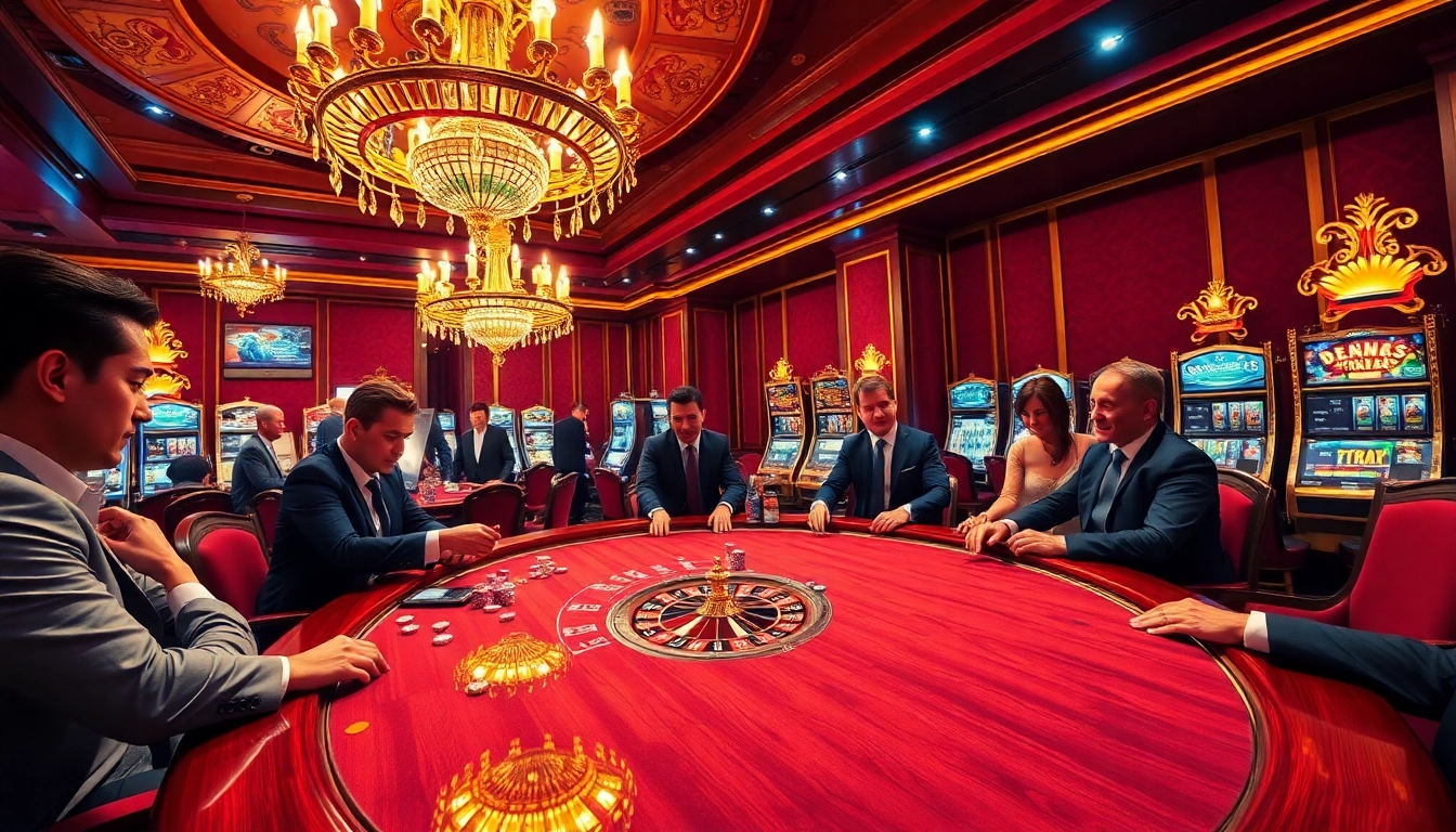 Engage with the hidden wiki as vibrant casino players strategize around a polished poker table.