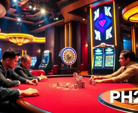 Players engaged in thrilling games at PH222 casino, highlighting excitement and high stakes.