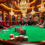 Experience the thrill of poker at http://abc1256.com/ with professional players at a luxurious casino table.