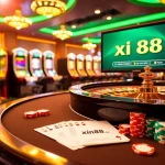 Experience the thrill of betting at https://xin88.icu/ with vibrant casino visuals of roulette and poker chips.