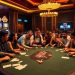 Experience thrilling gameplay at https://mb668.co/ with casino tables and excited players.