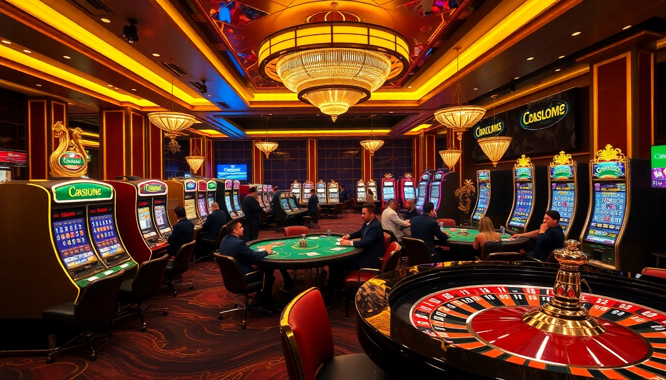 Players enjoying thrilling games at kkwin.co.com casino with vibrant atmosphere and rich prizes.