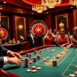 Hitclub players engaging in an exciting game at a luxurious casino table.
