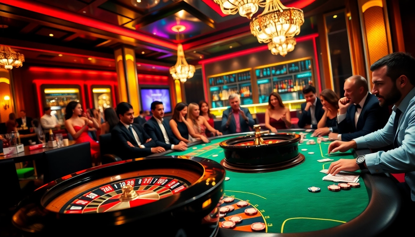 Experience tg88 excitement at a luxury casino poker table with high-stakes players.