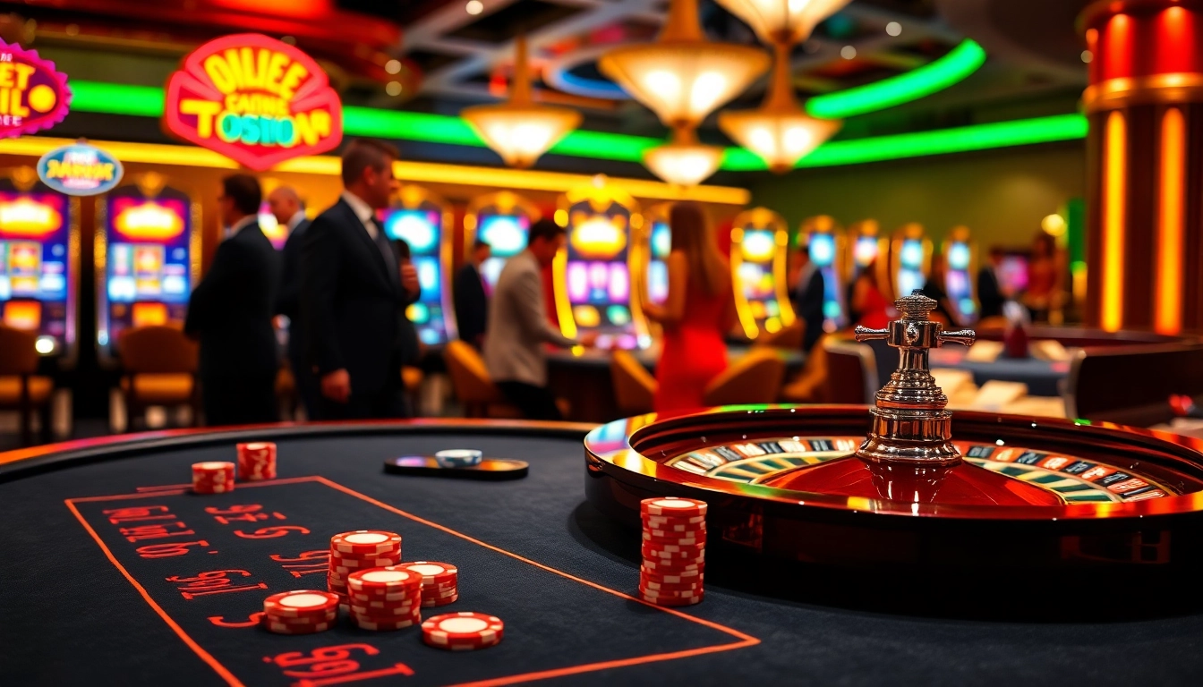 Experience thrilling gameplay at ok 8386 with vibrant casino tables and engaging players.