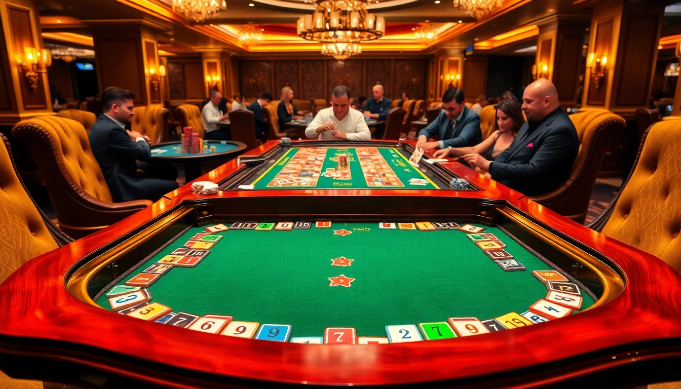 חוויה של משחק רמיקוב אונליין באווירת קזינו מתוחכמת עם אריחים צבעוניים ואקשן אסטרטגי.