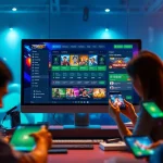 Engaging online betting scene highlighting 789BET with vibrant casino graphics.