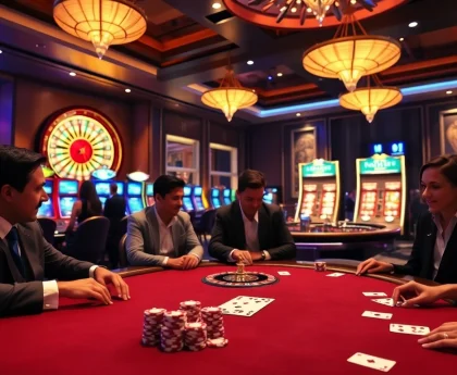 Experience the thrill of gambling at 8KBET with vibrant casino games and luxury settings.