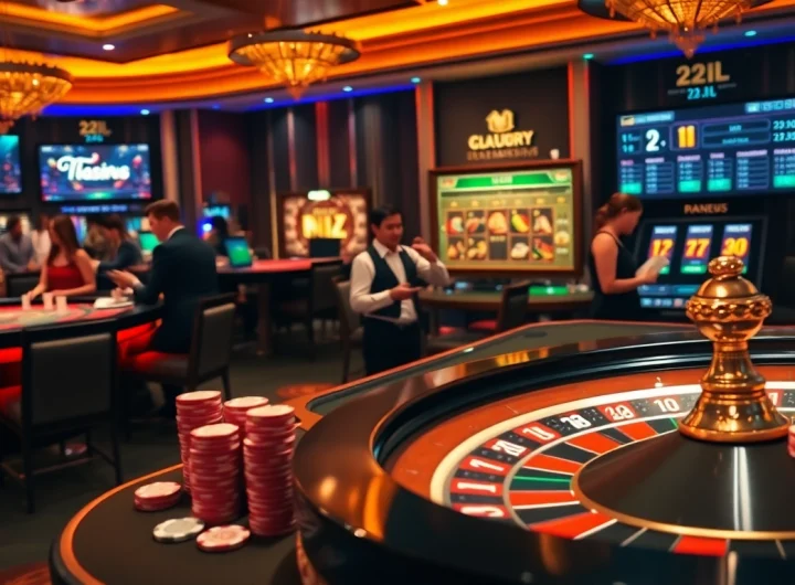Players enjoy thrilling casino games at 22JL, inspired by luxurious gambling experiences.
