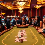 Players enjoying a thrilling game of Sunwin poker at a luxurious casino table.