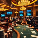 Winning big at the poker table, featuring vibrant casino elements from https://go88club.page/ in a dynamic scene.