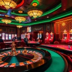 Engage in thrilling gameplay at BK8 with vibrant casino tables and slot machines.