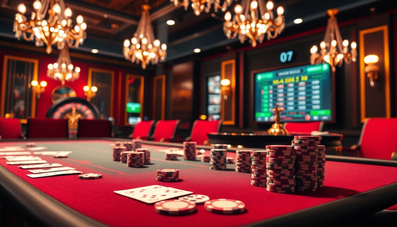 Players strategizing at the luxurious poker table, embodying the thrill of Okking in gambling.