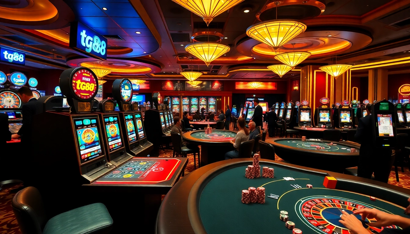 Experience high-stakes excitement at tg88 casino with vibrant slot machines and thrilling games.
