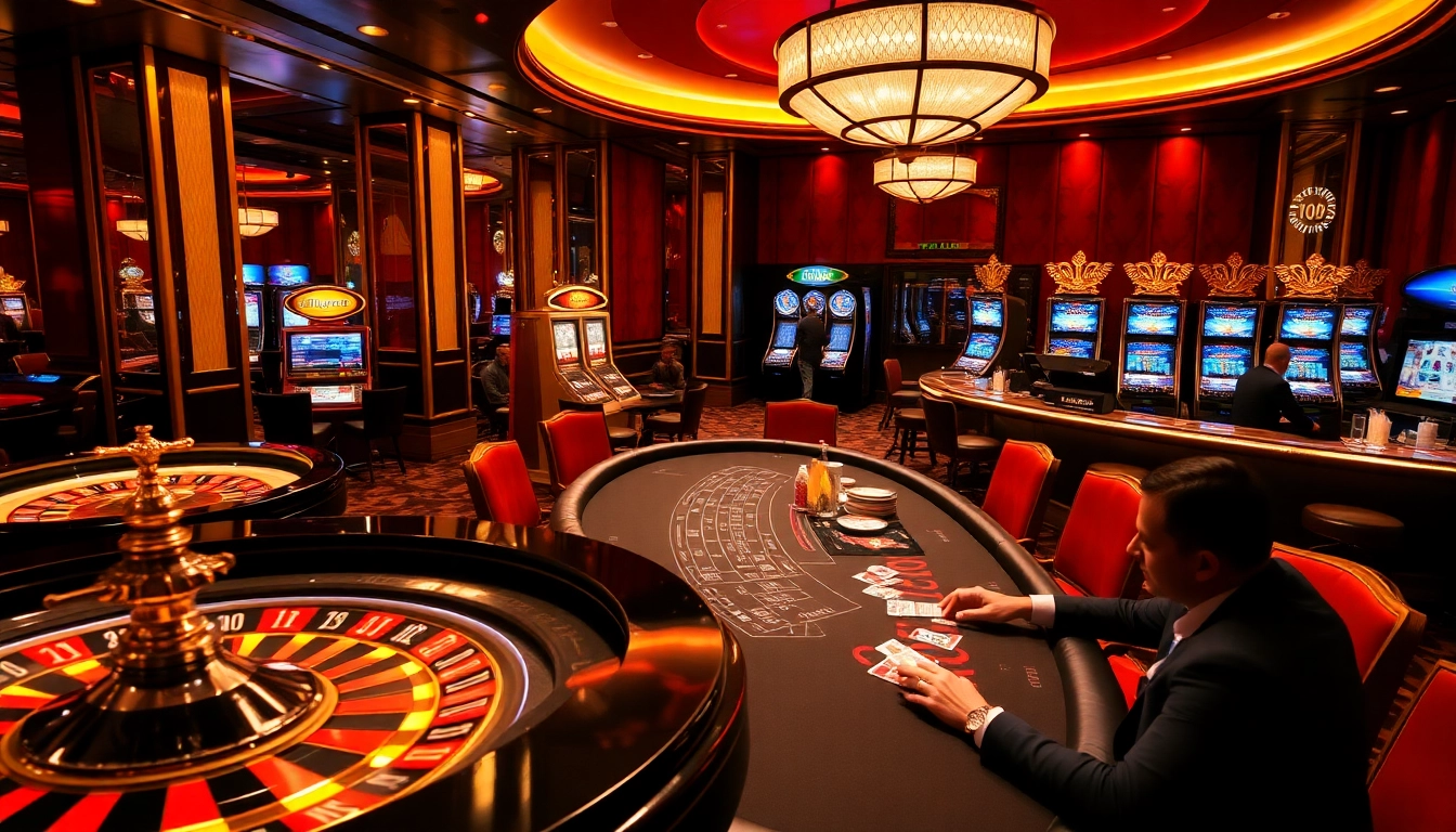 Experience the excitement of gambling at the TOP CLUB casino featuring roulette and poker.