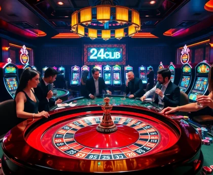 Trải nghiệm những cảm giác cược căng thẳng tại 24kclub với các trò casino sống động và người chơi cuốn hút.