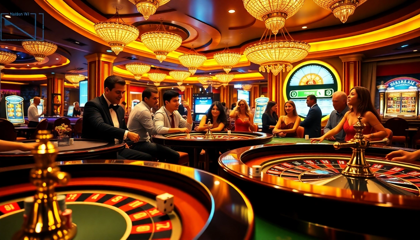Experience the thrill of the hidden wiki within an exciting casino atmosphere, featuring poker tables and roulette.