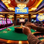 Experience the thrill of TT88 gaming with vibrant tables and excited players.