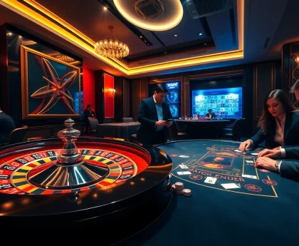 Experience the thrill of winning at ZX88 casino with vibrant roulette wheel and poker chips.