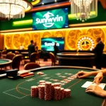 Experience excitement at Sunwin casino with vibrant tables, engaging players, and thrilling games.
