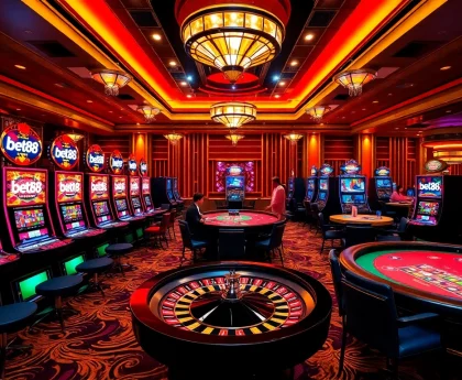 Experience excitement at bet88 with vibrant slot machines and thrilling poker games.