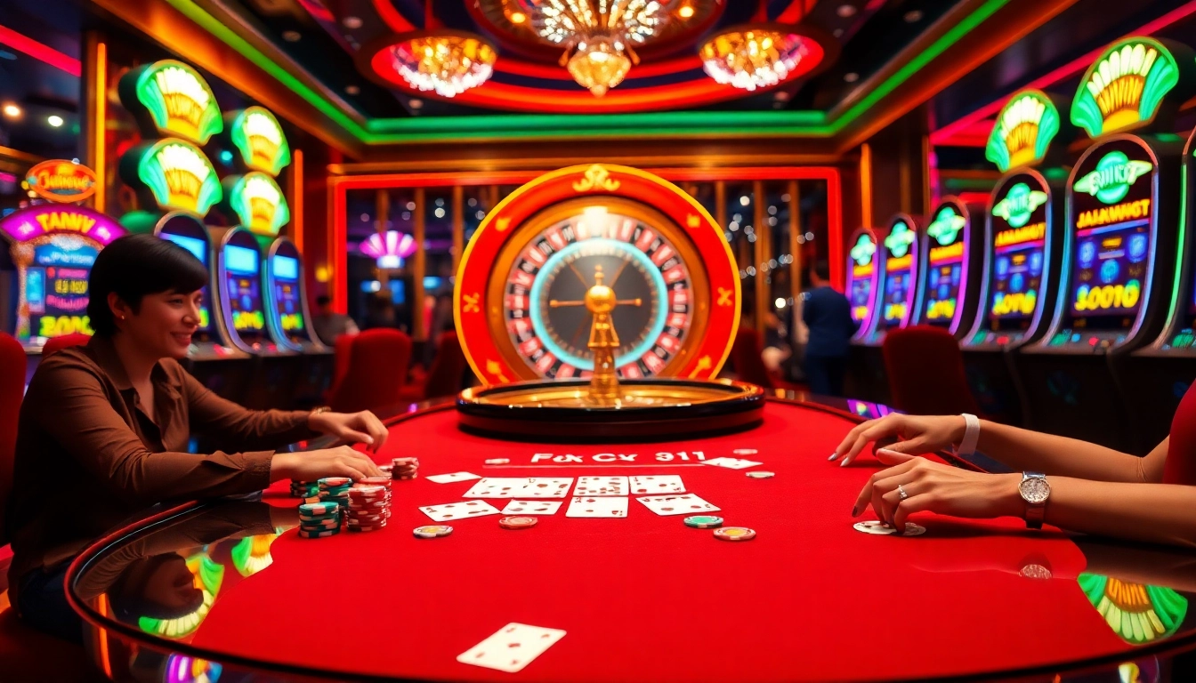 Experience the thrill of haywin casino gaming with vibrant tables, poker chips, and roulette excitement.