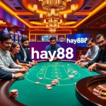 Experience high-stakes gambling action at hay88's luxurious poker and casino tables.