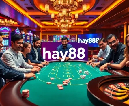 Experience high-stakes gambling action at hay88's luxurious poker and casino tables.
