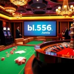 Experience the thrill of gambling at https://bl555.family/ with luxurious casino interiors and vibrant gaming elements.
