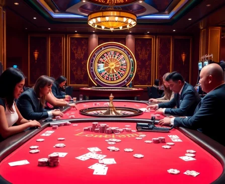 Experience the excitement of casino games at nhà cái dr88 with luxurious tables and vibrant gameplay.