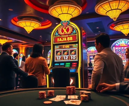 Play at the Slot API Raja 88 machine in an upscale casino environment.