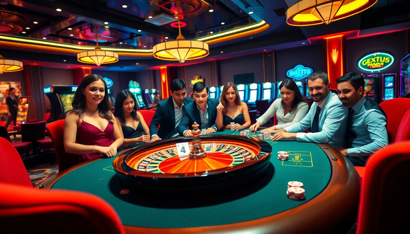 Experience thrilling gameplay at http://k88.blue.com/ with vibrant casino visuals featuring roulette and poker.