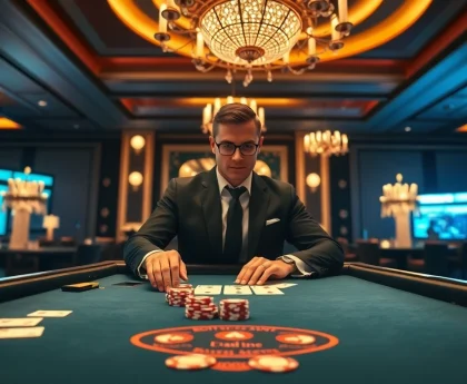 에볼루션 바카라 테이블에서 화려한 카드를 플레이하는 장면